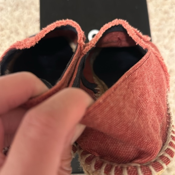 Authentic Chanel size 37 Red and blue denim espadrilles - Picture 5 of 8